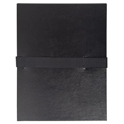 Imagen de Exacompta 2641E 1 Carpeta con gomas Balacron sin solapa, correa velcro 24x32cm Negro
