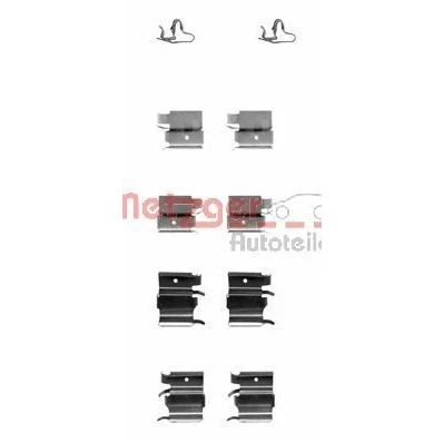 Imagen de METZGER 109 1240 Kit de accesorios, pastillas frenos TOYOTA: RAV4 II SUV, MAZDA: RX 8, MITSUBISHI: Montero iO