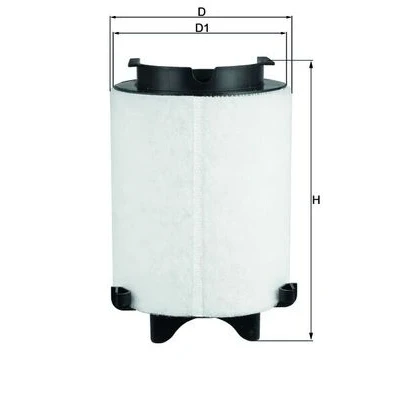 Imagen de MAHLE ORIGINAL Filtro de aire LX 1566/1 AUDI; SEAT; SKODA; VW