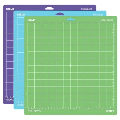 Imagen de LOKLiK Juego de 3 Tapetes Corte Pack Versátil con Superficie Autoregenerativa para iCraft Incluye Tapete Adhesión Estándar, Fuerte y Suave, Accesorios