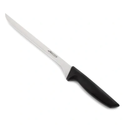 Imagen de ARCOS Niza Cuchillo Jamonero Flexible de 230 mm para Cortar Piezas Jamón. Cocina Profesional Perfecto Lonchear. Color Negro