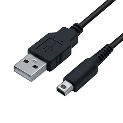 Imagen de Mcbazel Cable Cargador USB para NS DSI/ 3DS/3DS XL/New 3DS/New 3DS 2DS 2DS/2DS XL/2DS/Dsi XL Negro