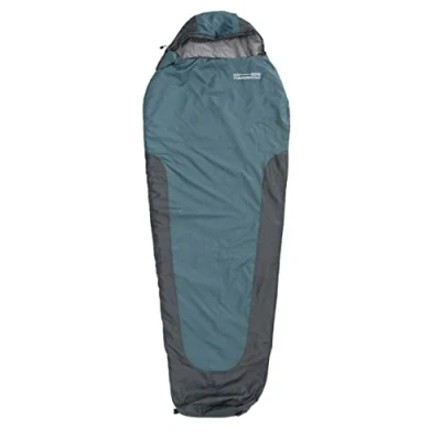 Imagen de Where Tomorrow Saco de dormir pequeño y ligero (700 g, tamaño 26 x 14 cm, regulación del calor ideal, 220 80 50 para exteriores, camping, acampada), color azul gris