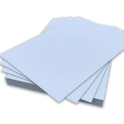 Imagen de papel A5 de color azul claro, 80 g/m², hojas impresora doble cara, copiadora, origami, folletos, dibujo, escuela, oficina, impresión, 148 mm x 210 (A5, claro