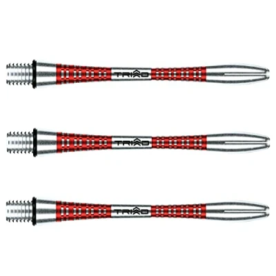 Imagen de WINMAU Triad Aluminio Rojo Medio Tallos de dardo (Shafts) 1 Juego por Paquete (3 Ejes en Total)