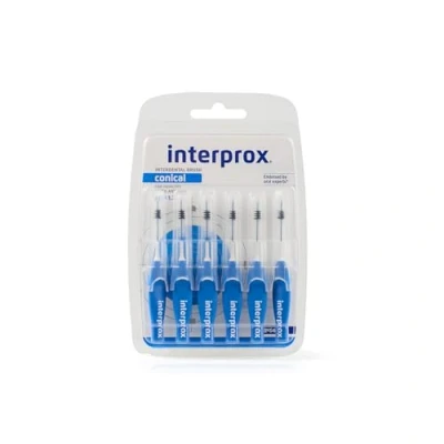 Imagen de Interprox 4G Cepillos interdentales cónicos azules (6 unidades)