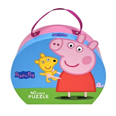 Imagen de Barbo Toys Peppa Pig 40 Piezas para niños a Partir de 3 años Maleta con y su Oso Peluche Juguetes Puzles
