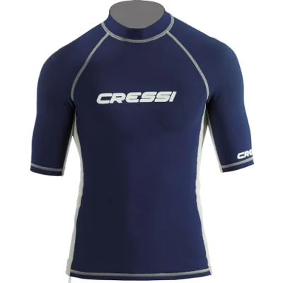 Imagen de Cressi Rash Guard Man, Hombre, Azul (Azul/Blanco) , S