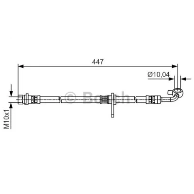 Imagen de BOSCH 1 987 481 511 Latiguillos de Freno 435 HONDA: CR V 3