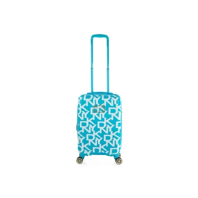 Imagen de DKNY Maletas de Viaje Cabina 55x40x20 Equipaje Mano Avion Trolley Duradero Ligero Ruedas Silenciosas. Candado Combinacion TSA, Sky Blue