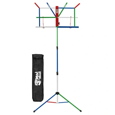 Imagen de Mad About MA MS06 Soporte de música plegable para partituras portátil con bolsa transporte, multicolor