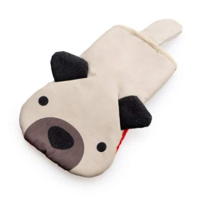 Imagen de Balvi Manopla Cocina Woof! Color Beige En Forma de Perro para Horno Resistente al Calor 250ºC
