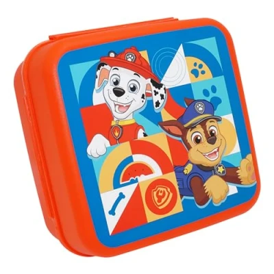 Imagen de HOVUK Paw Patrol Lonchera infantil de 14 cm, contenedor alimentos con 3 compartimentos, sin BPA, apto para microondas niños a partir años