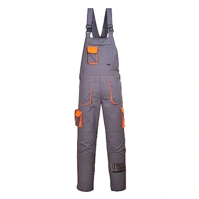 Imagen de Portwest TX12 Mono de Trabajo con Peto y Tirantes Hombre Texo Contraste Gris, 4XL