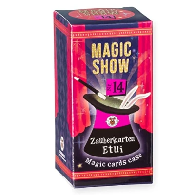 Imagen de TRENDHAUS 957764 Show nº 14 [Estuche para Tarjetas mágicas], Trucos de Magia sorprendentes niños a Partir 6 años, Incluye vídeos en línea, Color Rojo, Trick nr.14