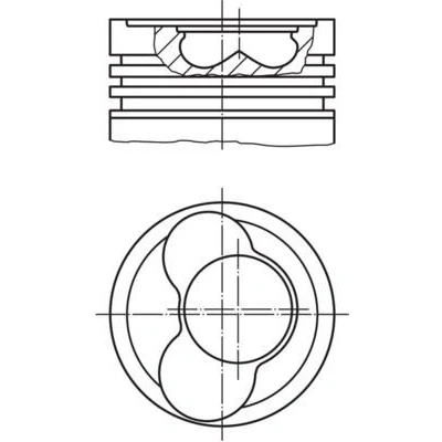 Imagen de Pistón MAHLE ORIGINAL 030 66 02
