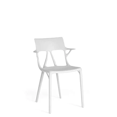 Imagen de Kartell A.I. Chair, Tecnopolímero termoplástico Reciclado, Blanco, H 81 cm