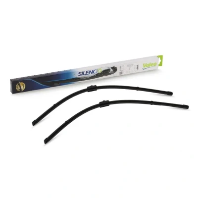 Imagen de Limpiaparabrisas Valeo Silencio X.trm, Flat Blade Set 574310 delante Sin marco sujeción por perno VOLKSWAGEN: Touran I, Sharan I