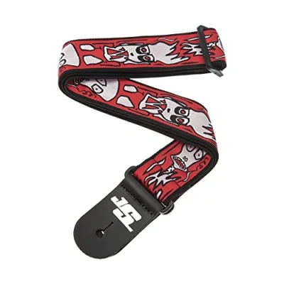 Imagen de D&#039;Addario Accessories Joe Satriani Guitar Strap Electric Strap, Acoustic &amp; Bass Up in Flames