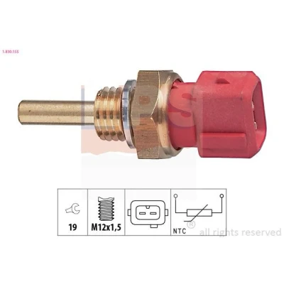 Imagen de EPS 1.830.155 Sensor de Temperatura del Refrigerante Made in Italy OE Equivalent Azul, negro NISSAN: TERRANO 2, 200SX, Sunny 3, FORD: Maverick SUV
