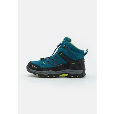 Imagen de CMP Rigel MID Trekking WP Unisex Botas de montaña para niños, Talla: 32, Deep lake/acido Piel/tela