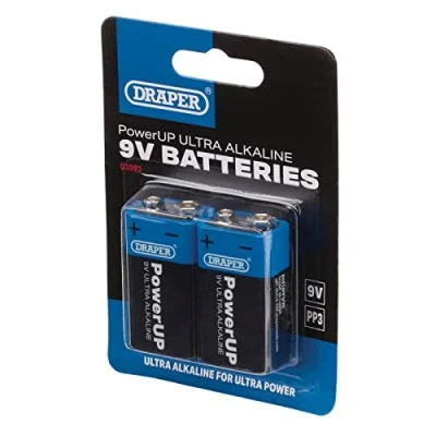 Imagen de Draper 03983 PowerUP Pilas alcalinas (9 V, 2 Unidades)