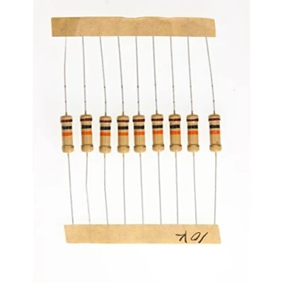 Imagen de HUABAN 100 Piezas 1 Watts 1W 10K Ohm 5% Resistencia de película carbono