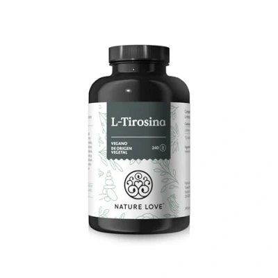 Imagen de L tirosina vegana (240 cápsulas) alta dosificación con 1000 mg por dosis diaria para 4 meses de fermentación, probado en laboratorio y producido Alemania sin aditivos no deseados