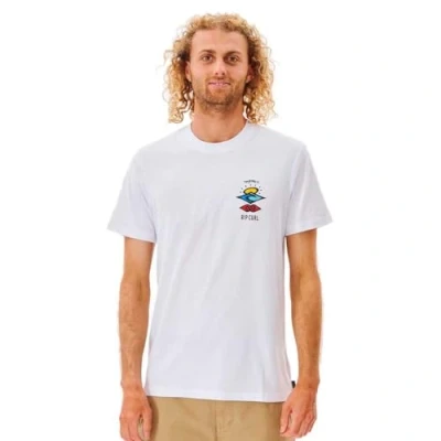 Imagen de Rip Curl Search ICON Camiseta estampada, Hombre, Talla: Medium, White