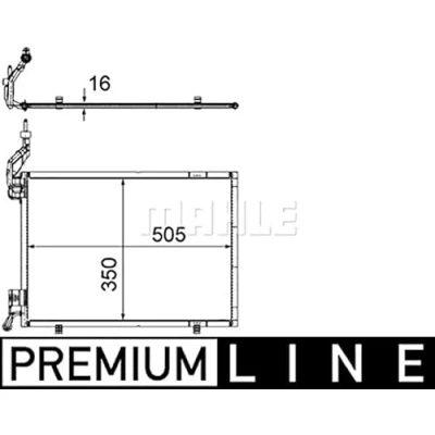 Imagen de MAHLE ORIGINAL AC 579 000P Condensador sin secador 505 FORD: FIESTA 6