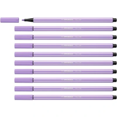Imagen de Rotulador premium STABILO Pen 68 Caja con 10 unidades color lila