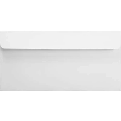 Imagen de Aster 25 sobres blancos DIN, largos, sin ventana, con solapa recta, 110 x 220 mm, 120 g, DL, para tarjetas de invitación, cumpleaños, felicitación