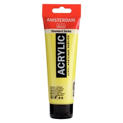 Imagen de Amsterdam Standard Series Colores Acrílicos Tubo 120 ml Amarillo Azo Limón 267 (17092672)