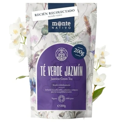 Imagen de Jasmintee Monte Nativo (200 g) té verde jazmín secado suavemente en cualquier momento 100% puro y natural de como hierbas o regalo frutas