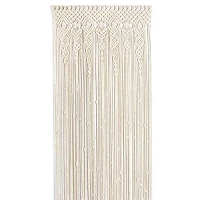 Imagen de AA Macrame Tapiz de pared, macramé tejido a mano, cortina puerta, tapiz, bohemio, para divisores, cortinas ventana, fondo boda, decoración interiores, 100 x 200 cm90