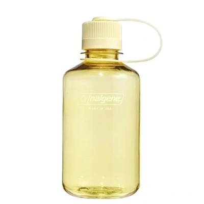 Imagen de Nalgene Sustain Tritan Botella de agua sin BPA hecha con material derivado del 50% residuos plástico, 16 onzas, boca estrecha, mantequilla