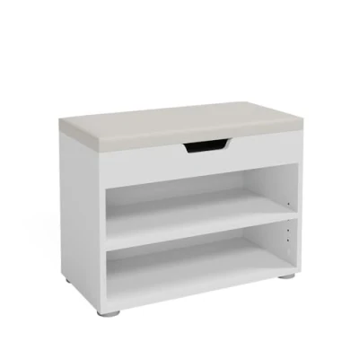 Imagen de Vicco Banco para Zapatos Rolfe, Blanco, 60 x 45 cm