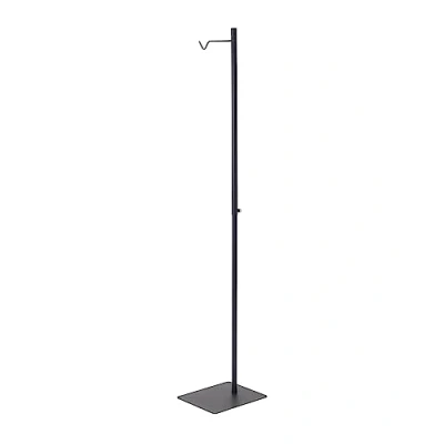 Imagen de Yamazaki 4515 TOWER Soporte de linterna ajustable, negro, Acero/Polipropileno, minimalista, 26 x 30 80～152 cm