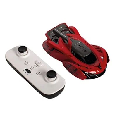 Imagen de RED5 Super coche de escalada en pared rojo con tecnología succión al vacío y controlador IR