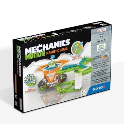 Imagen de Geomag Mechanics Motion Magnetic Gears Juego Educativo y Creativo para Niños Bloques de Construcción Magnéticos 96 Piezas