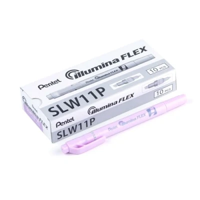 Imagen de Pentel Illumina Flex SLW11P Subrayador de dos puntas, color morado