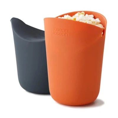 Imagen de Joseph M Cuisine Juego de 2 Cuencos Palomitas Maíz para Una Porción, Palomitero Microondas, Tamaño Aproximado 30 g (1 oz)