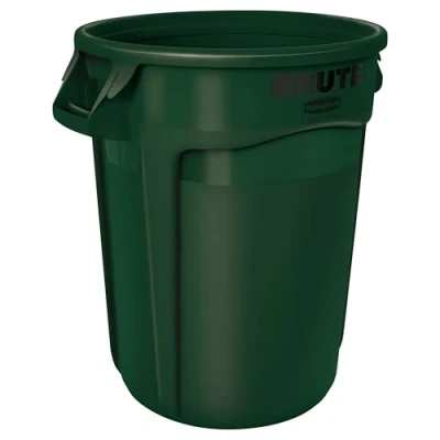 Imagen de Rubbermaid Commercial Products Brute Cubo de basura, capacidad 121 l, verde oscuro
