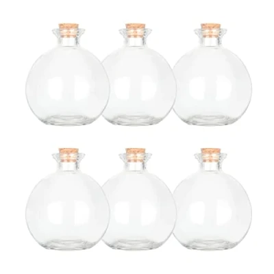 Imagen de Magic Season botellas decorativas de vidrio con tapones corcho, poción 260 ml (6 unidades)