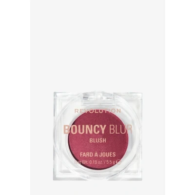 Imagen de Revolution Bouncy Blur Blush, Maquillaje para Mejillas y Labios, Fórmula Modulable con Efecto Difuminado, Berry, Vegano Libre de Crueldad Animal