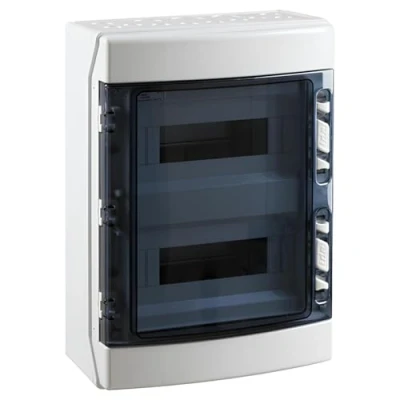 Imagen de IDE CDN24PT IP65 Cofret Estanco de Distribución Terminal, ABS, Precintable, Gris, 436mm x 310mm 148mm