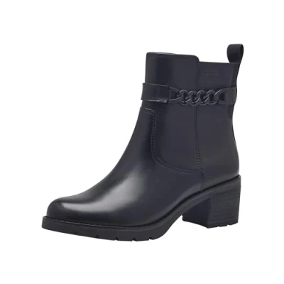 Imagen de Tamaris Botines Elegantes para Mujer Comfort con Easystretch y Duo Tex, Botas Cortas al Tobillo, Color Negro, 36 EU