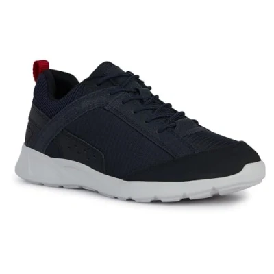 Imagen de Geox U Sanzio C, Zapatillas Hombre, Azul Marino y Negro, 42 EU