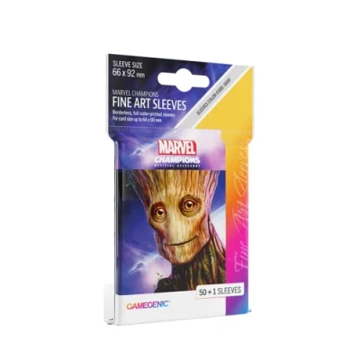 Imagen de Gamegenic, Juego de Mesa Marvel Champions Sleeves Groot, Multilenguaje (Incluye Español)
