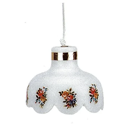 Imagen de Kahlert 10.541 luz Muñeca Mini Accesorios lámpara Colgante Escudo de plástico con Flores